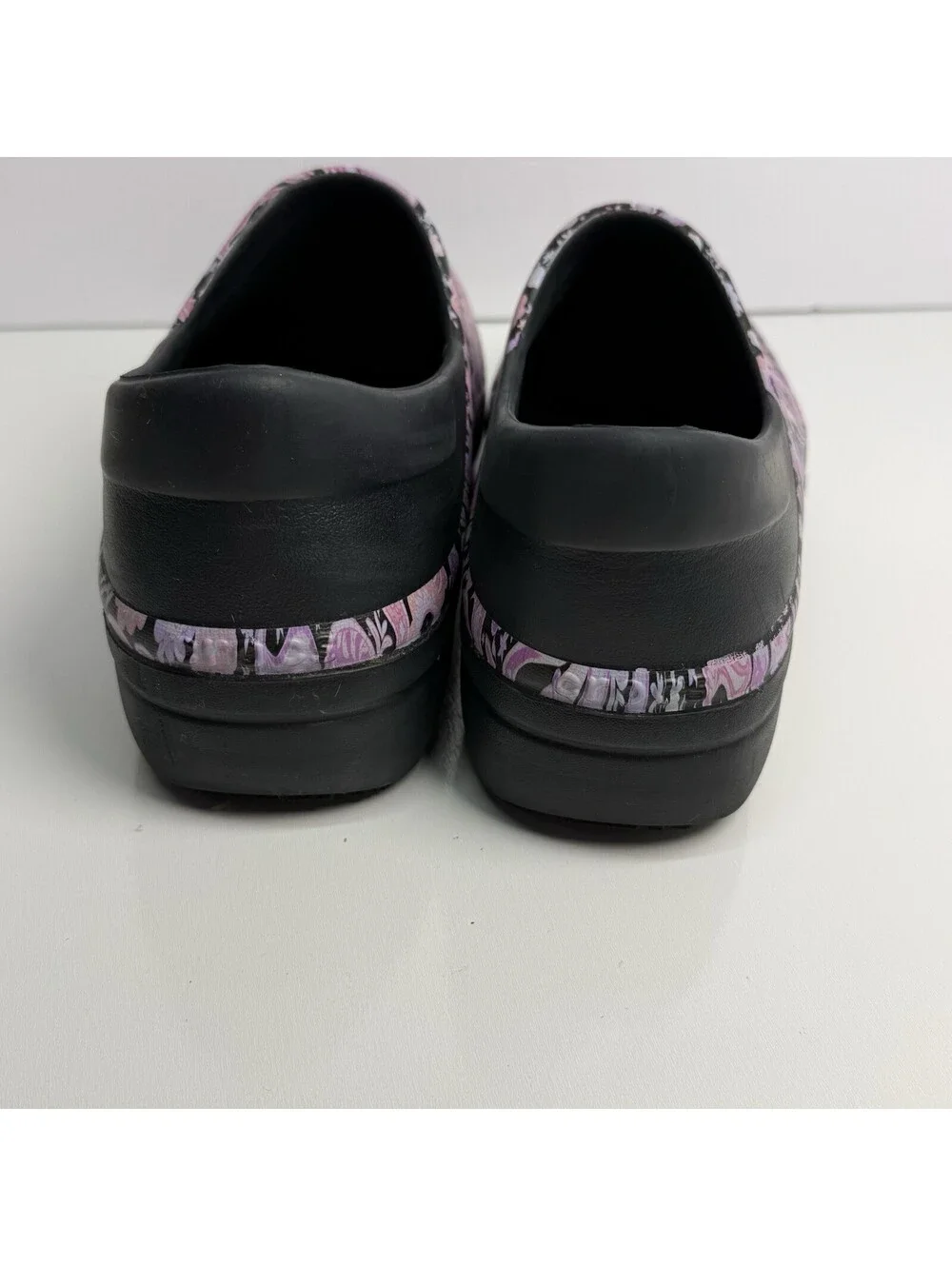 CROCS Neria Pro II Graphic Print Slip-On Work Nurse Clog 10 Pink Black Floral
